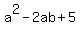 a%5E2-2ab%2B5