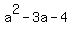 a%5E2-3a-4
