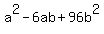 a%5E2-6ab%2B96b%5E2