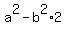 a%5E2-b%5E2%2A2