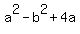 a%5E2-b%5E2%2B4a