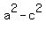 a%5E2-c%5E2