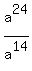 a%5E24%2Fa%5E14
