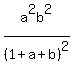 a%5E2b%5E2%2F%281%2Ba%2Bb%29%5E2
