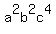 a%5E2b%5E2c%5E4