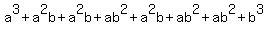 a%5E3%2Ba%5E2b%2Ba%5E2b%2Bab%5E2%2Ba%5E2b%2Bab%5E2%2Bab%5E2%2Bb%5E3