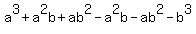 a%5E3%2Ba%5E2b%2Bab%5E2-a%5E2b-ab%5E2-b%5E3