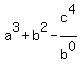 a%5E3%2Bb%5E2-c%5E4%2Fb%5E0