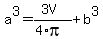 a%5E3=%283V%29%2F%284%2Api%29%2Bb%5E3