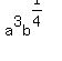 a%5E3b%5E%281%2F4%29