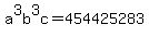 a%5E3b%5E3c+=+454425283