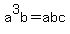 a%5E3b+=+abc