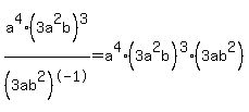 a%5E4%283a%5E2b%29%5E3%2F%283ab%5E2%29%5E-1+=+a%5E4%283a%5E2b%29%5E3%283ab%5E2%29