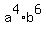 a%5E4+%2A+b%5E6