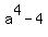 a%5E4-4