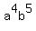 a%5E4b%5E5