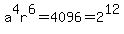 a%5E4r%5E6+=+4096+=+2%5E12