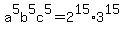 a%5E5b%5E5c%5E5=2%5E15%2A3%5E15
