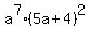a%5E7%285a%2B4%29%5E2