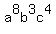 a%5E8b%5E3c%5E4