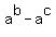 a%5Eb+-+a%5Ec
