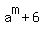 a%5Em%2B6