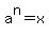a%5En+=+x