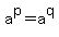 a%5Ep+=+a%5Eq