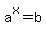 a%5Ex+=+b