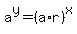 a%5Ey=%28a%2Ar%29%5Ex