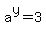 a%5Ey=3