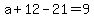 \"a+%2B+12+-+21+=+9\"