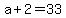 a+%2B+2+=+33