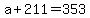 a+%2B+211+=+353