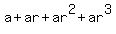 a+%2B+ar+%2B+ar%5E2+%2B+ar%5E3