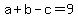 \"a+%2B+b+-+c+=+9\"