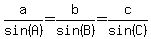a+%2F+sin%28A%29+=+b+%2F+sin%28B%29+=+c+%2F+sin%28C%29