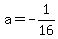 a+=+-1%2F16