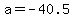 a+=+-40.5