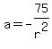a+=+-75%2Fr%5E2