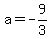 a+=+-9%2F3