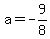 a+=+-9%2F8