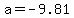 a+=+-9.81