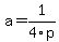 a+=+1%2F4p