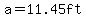 a+=+11.45ft+%96+2ft+=+9.45ft
