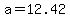 a+=+12.42