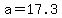 a+=+17.3+