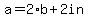 a+=+2%2Ab+%2B+2+in