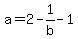 a+=+2-1%2Fb-1