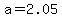 a+=+2.05